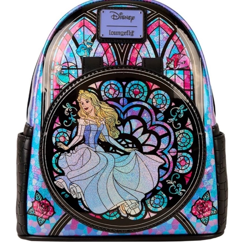 Loungefly Disney Princess Stained Glass Collection Sleeping Beauty Aurora Mini